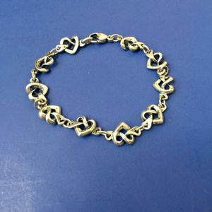 James Avery Linked Heart Knot Bracelet -7.75"